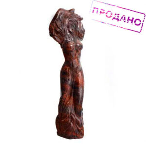 Скульптура (Грация) Камень обсидиан. Ручная работа