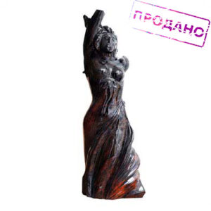 Скульптура (Муза) Камень обсидиан. Ручная работа