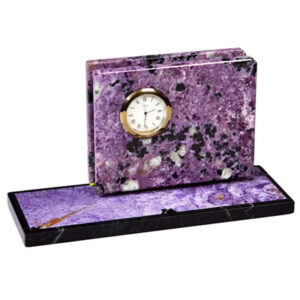 Часы «Бумажница», камень чароит, 180 мм
