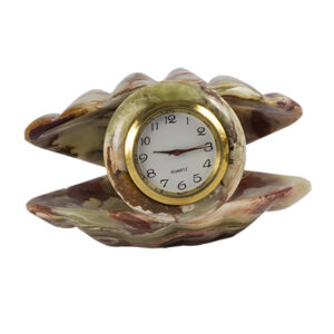 Часы «Ракушка», камень оникс, 95 мм