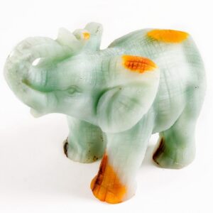 Фигурка «Слон», камень амазонит, 80 мм