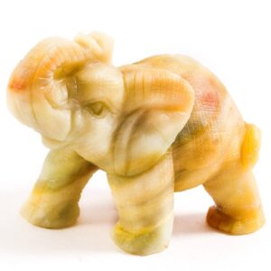 Фигурка «Слон», камень амазонит, 60 мм