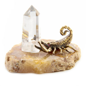 Фигурка «Скорпион на агате», камень агат, 67 мм