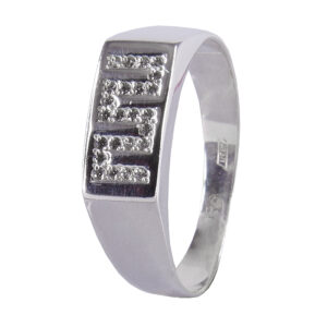 Мужское кольцо Драгоценный камень фианит Оправа серебро