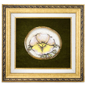 Картина на срезе агата «Цветок», 31,5 см