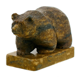 Фигурка из камня “Медведь” Драгоценный камень кальцит