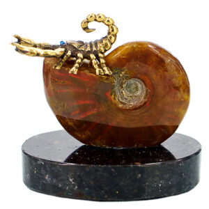 Фигурка «Скорпион», камень аммонит, 48 мм