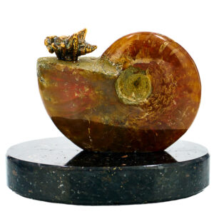Фигурка «Кузнечик», камень аммонит, 42 мм