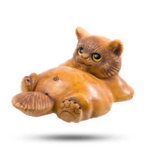 Фигурка из камня ангидрит “Кот”