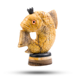 Фигурка «Золотая Рыбка», камень ангидрит, 140 мм