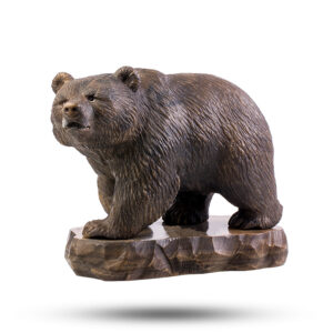 Фигурка из камня ангидрит «Медведь»