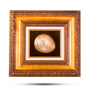 Картина на срезе агата «Зонтик», 42 см