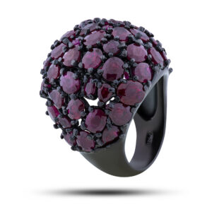 Кольцо серебряное с рубином, 79823