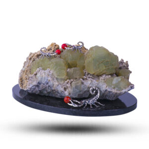 Фигурка «Три скорпиона», камень флюорит, 80 мм