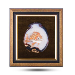 Картина «Рыба», камень агат