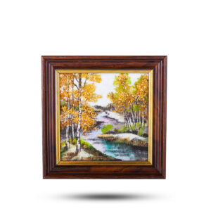 Картина «Осенний пейзаж» из природного камня