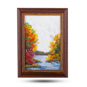 Картина «Осенний пейзаж» из природного камня