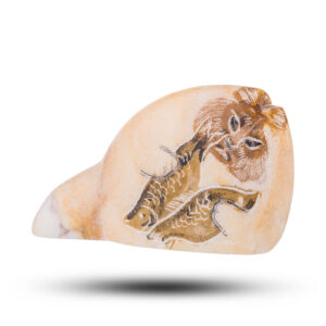Статуэтка из камня «Кот» Камень ангидрит