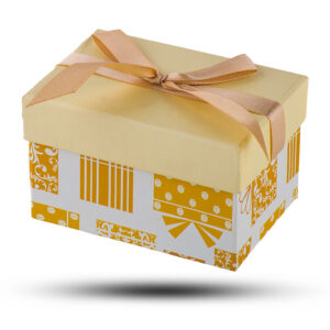 Подарочная упаковка “Подарок”, желтая, 95 мм