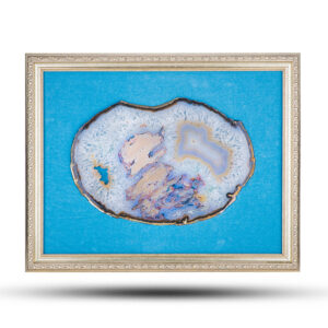 Картина «Морской тайфун» из камня агат, 45*35 см