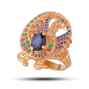 Авторское эксклюзивное кольцо “Птица счастья”, бренд “Denisov & Gems”
