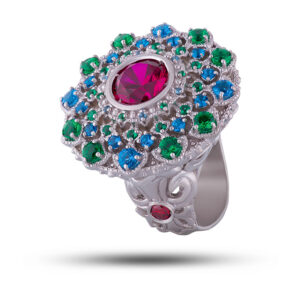 Эксклюзивное авторское кольцо “Солнышко”, бренд “Denisov & Gems”