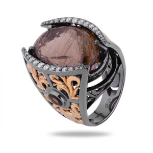 Авторское кольцо “Линия жизни”, бренд “Denisov & Gems”