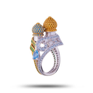 Эксклюзивное кольцо “Русь”, бренд “Denisov & Gems”