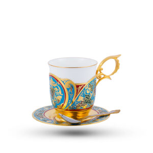 Чайный набор на две персоны, златоустовская гравюра
