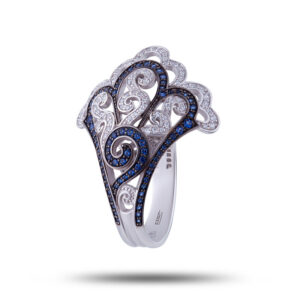 Авторское кольцо “Вологодское кружево”, бренд “Denisov &Gems”