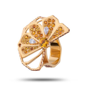 Авторское кольцо “Апельсин”, бренд “Denisov & Gems”