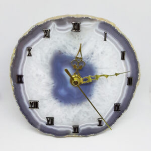 Часы на срезе агата, 14 см