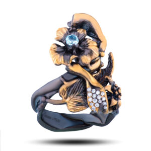 Эксклюзивное кольцо “Райский цветок”, бренд “Vida Maestro”