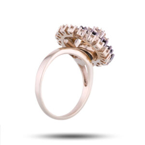 Кольцо золотое «Принцесса», камни бриллиант, размер 18