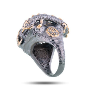 Кольцо серебряное с волосатиком, Мистерия, 79899
