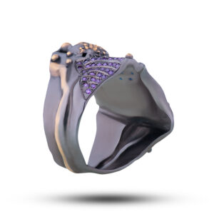 Авторское мужское кольцо “Дары моря”, бренд “Denisov & Gems”
