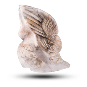 Статуэтка из камня «Сова» Камень ангидрит
