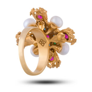 Авторское кольцо “Крест”, бренд “Denisov & Gems”