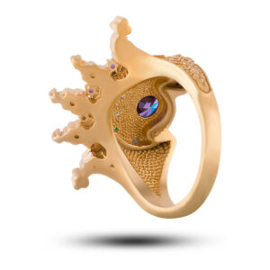 Авторское кольцо “Корона”, бренд “Denisov &Gems”