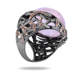 Эксклюзивное авторское кольцо “Мадам”, бренд “Denisov & Gems”
