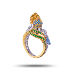 Эксклюзивное кольцо “Русь”, бренд “Denisov & Gems”