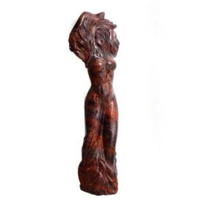 Скульптура «Грация», камень обсидиан, 115 см