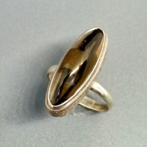 Серебряное кольцо с раухтопазом, размер 17, Арт. 723.12