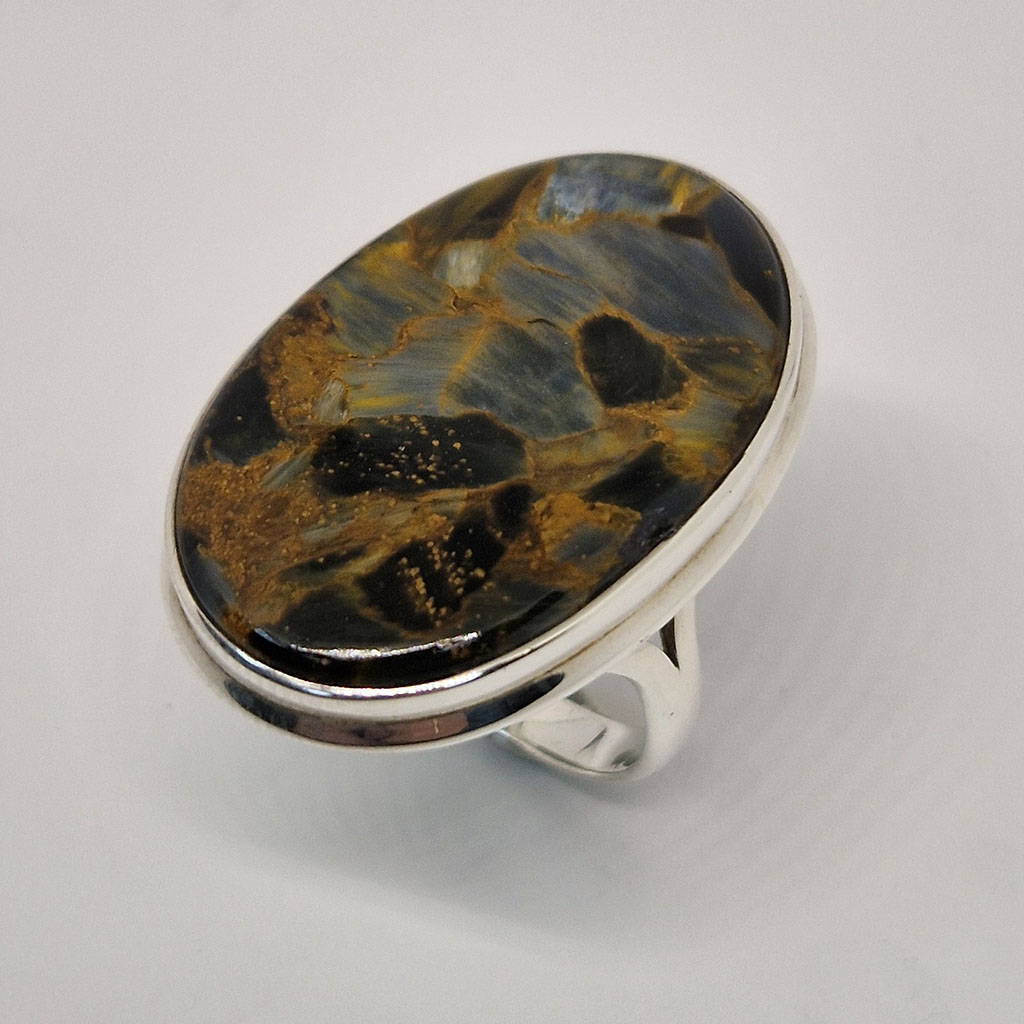 Кольцо из камня петерсит, размер 19, Арт. НГ-9813