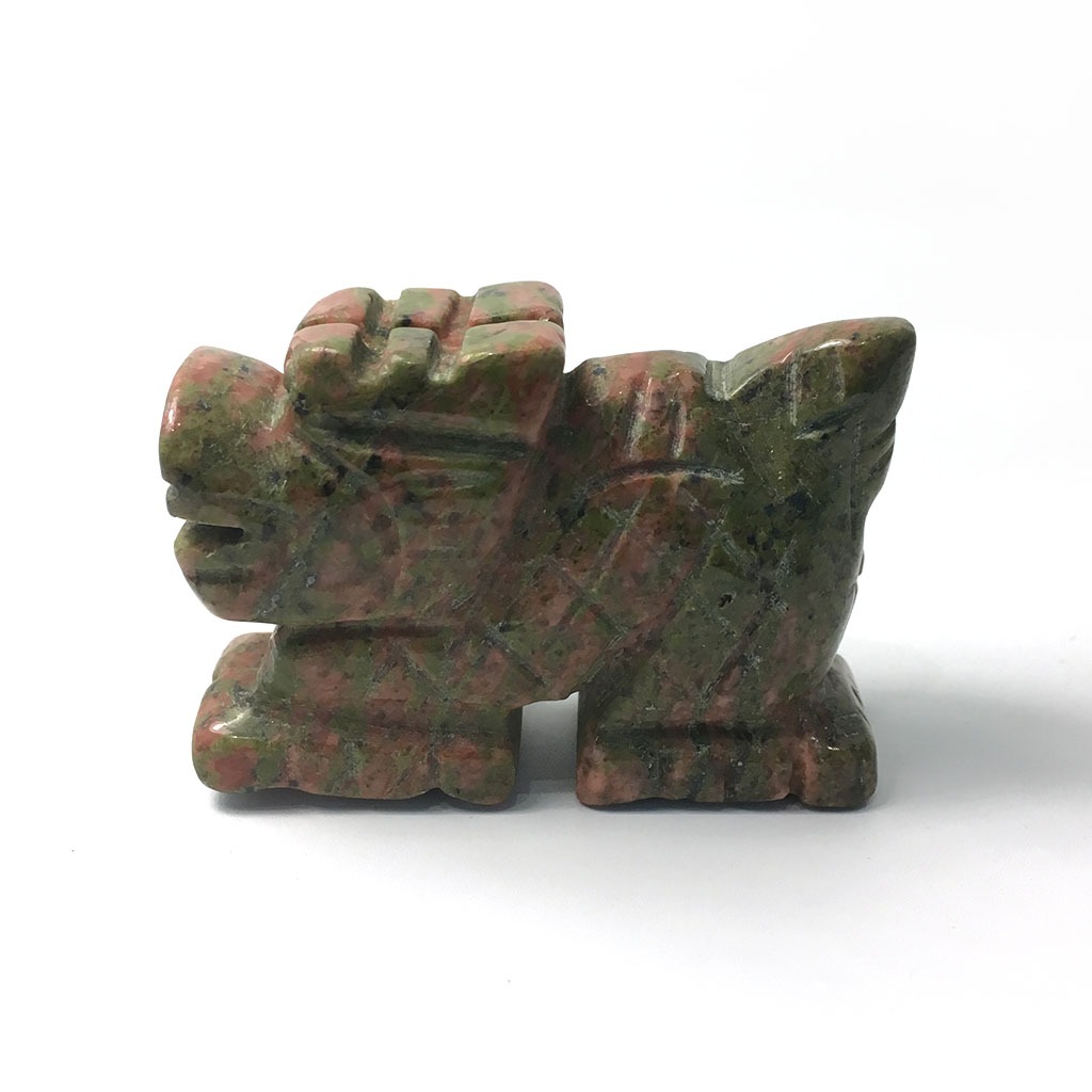 Статуэтка из камня яшма, "Дракон из яшмы", Арт. НГ-14319я