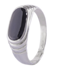 мужское кольцо с агатом серебро